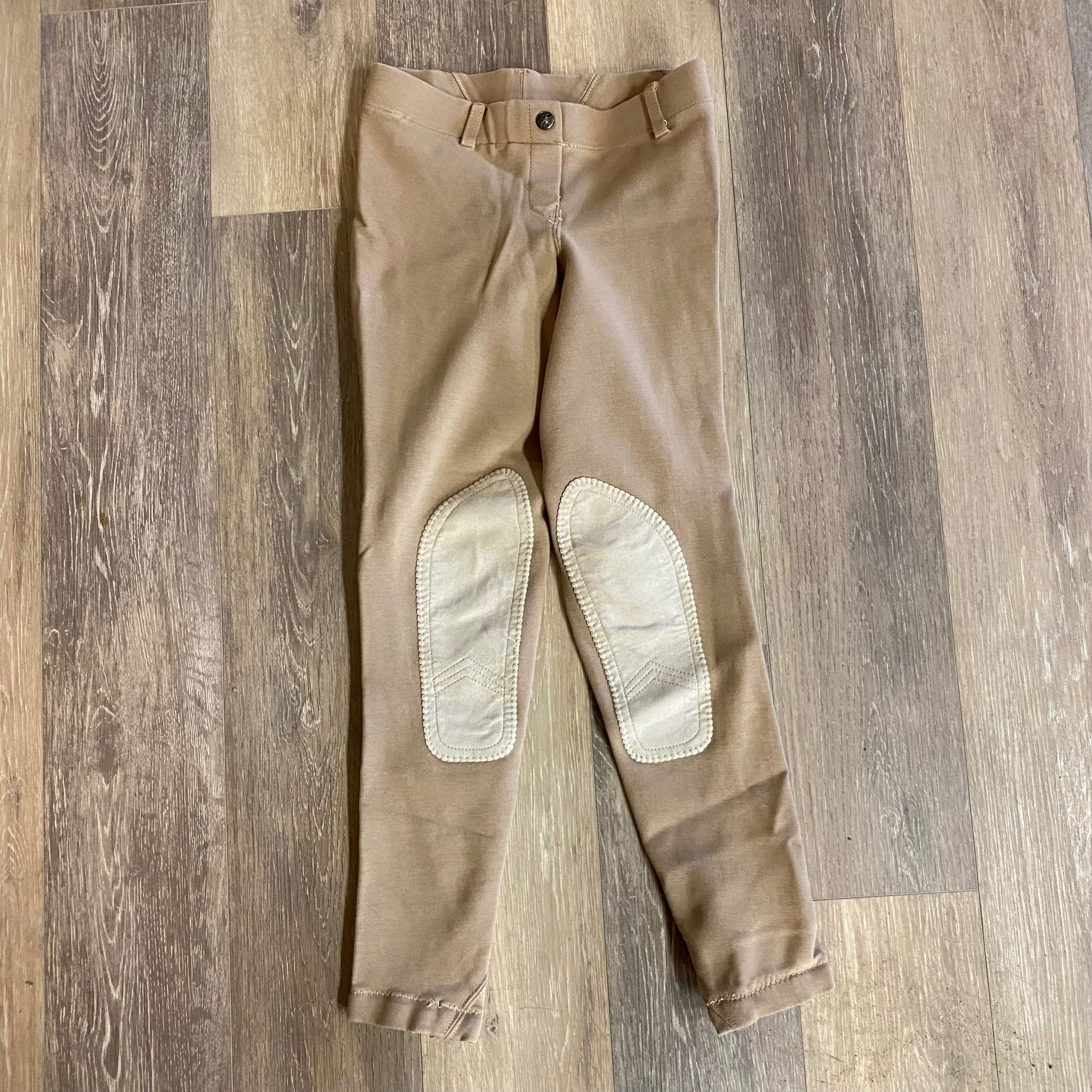 Culotte D'équitation Pour Fille RJ Classics - Taille 14R - Beige - Avec écusson Genou