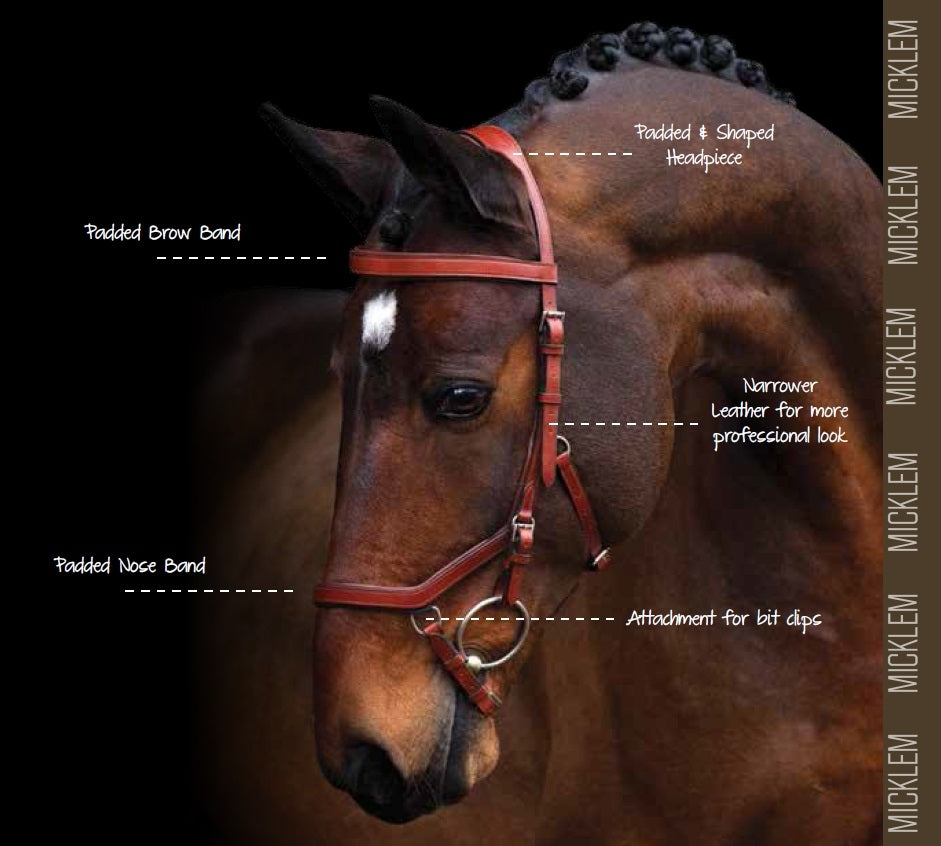 Bridon Horseware Rambo Micklem Original Compétition - BRIDONS CUIR Bridon Horseware Rambo Micklem Original Compétition - BRIDONS CUIR